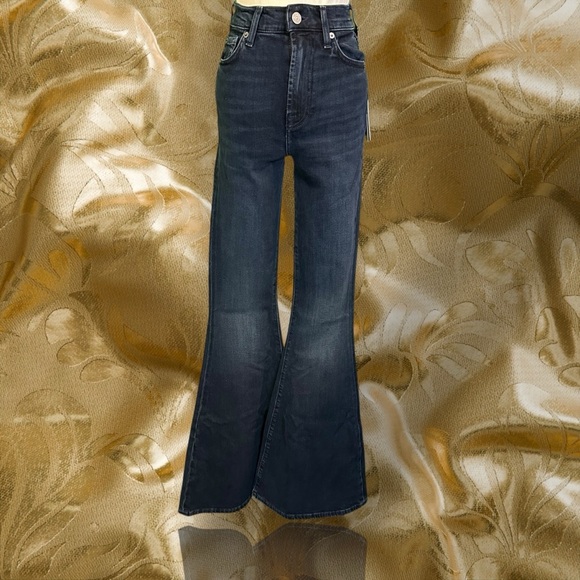 NWT 7 For All Mankind ‘Mega Flare’ Ultra High-Rise Jeans in “Sunbeam” Size 23 - Picture 2 of 16